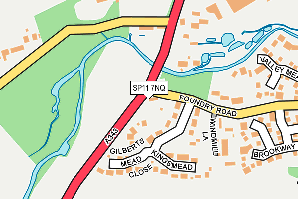 SP11 7NQ map - OS OpenMap – Local (Ordnance Survey)