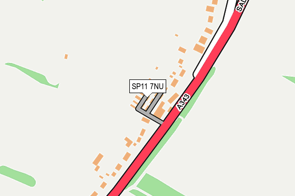 SP11 7NU map - OS OpenMap – Local (Ordnance Survey)