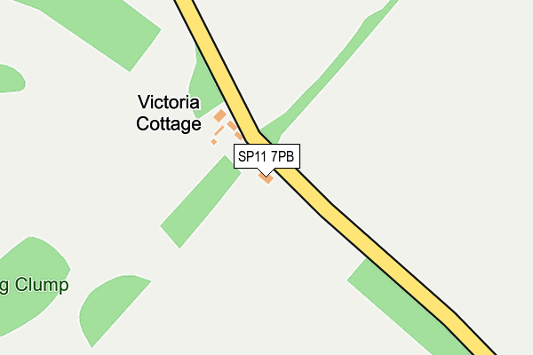 SP11 7PB map - OS OpenMap – Local (Ordnance Survey)