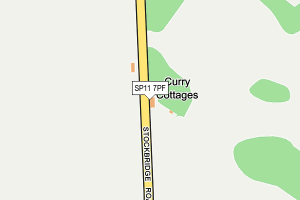 SP11 7PF map - OS OpenMap – Local (Ordnance Survey)