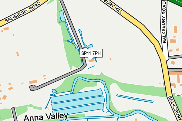 SP11 7PH map - OS OpenMap – Local (Ordnance Survey)