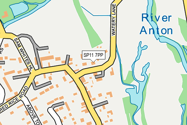 SP11 7PP map - OS OpenMap – Local (Ordnance Survey)