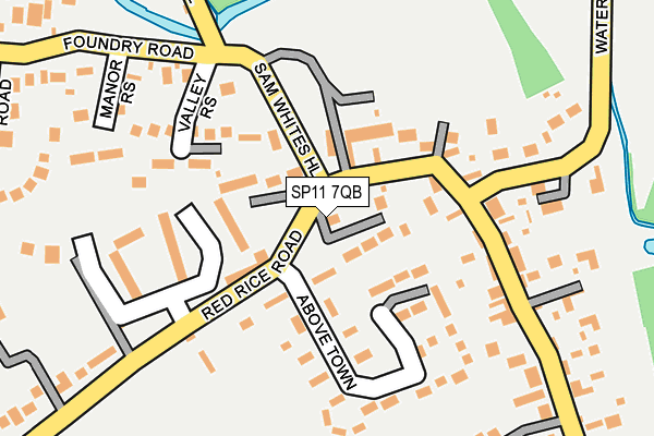 SP11 7QB map - OS OpenMap – Local (Ordnance Survey)