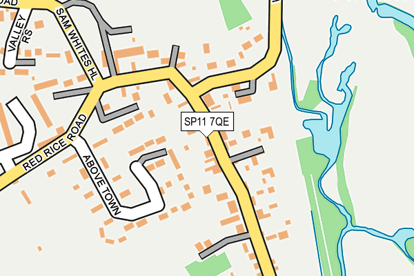 SP11 7QE map - OS OpenMap – Local (Ordnance Survey)