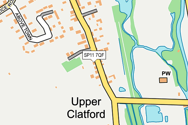 SP11 7QF map - OS OpenMap – Local (Ordnance Survey)