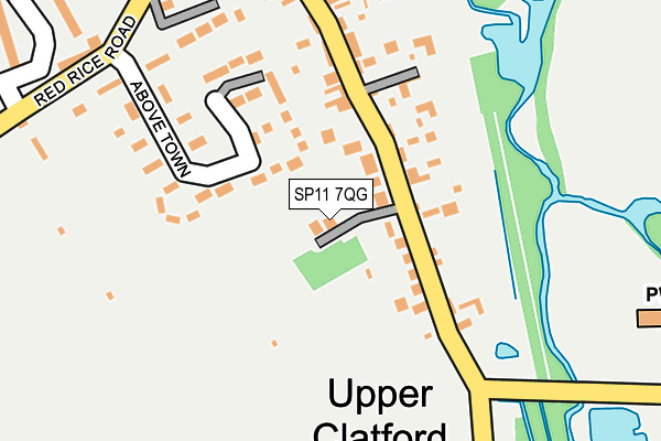 SP11 7QG map - OS OpenMap – Local (Ordnance Survey)