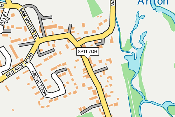 SP11 7QH map - OS OpenMap – Local (Ordnance Survey)