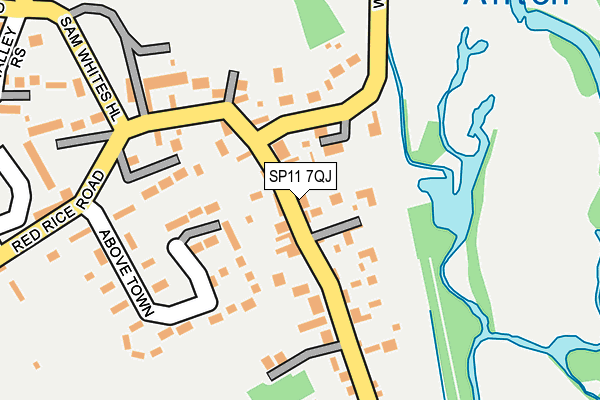 SP11 7QJ map - OS OpenMap – Local (Ordnance Survey)