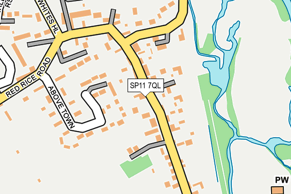 SP11 7QL map - OS OpenMap – Local (Ordnance Survey)