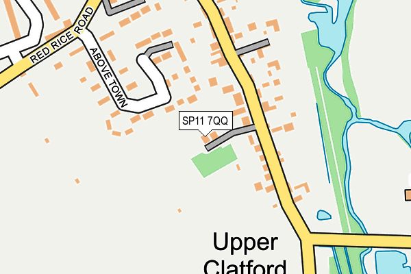 SP11 7QQ map - OS OpenMap – Local (Ordnance Survey)