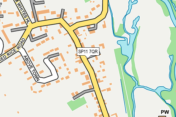 SP11 7QR map - OS OpenMap – Local (Ordnance Survey)