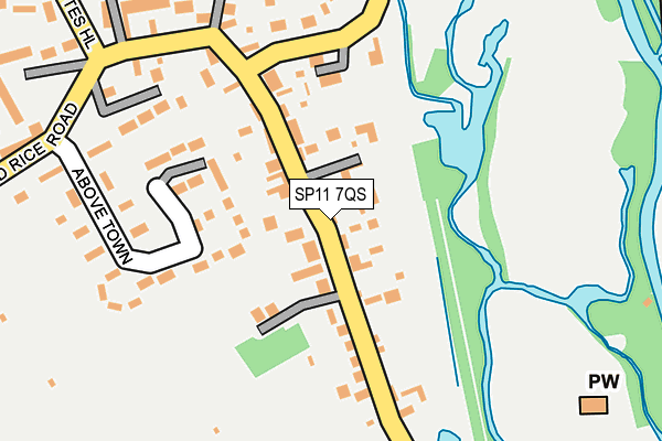 SP11 7QS map - OS OpenMap – Local (Ordnance Survey)