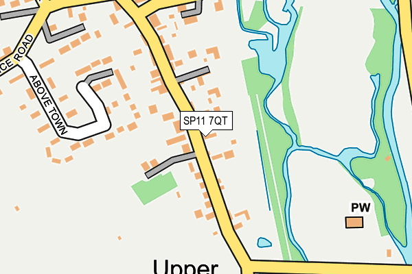 SP11 7QT map - OS OpenMap – Local (Ordnance Survey)