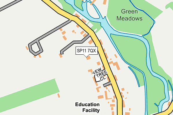 SP11 7QX map - OS OpenMap – Local (Ordnance Survey)