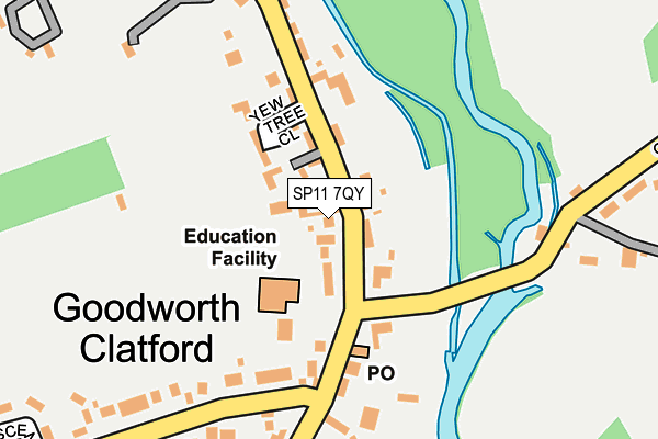 SP11 7QY map - OS OpenMap – Local (Ordnance Survey)