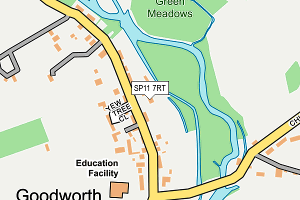 SP11 7RT map - OS OpenMap – Local (Ordnance Survey)