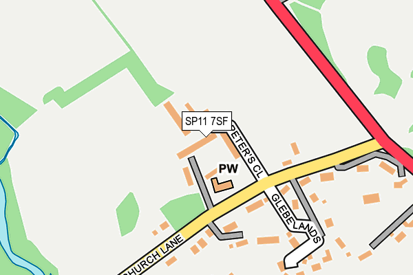 SP11 7SF map - OS OpenMap – Local (Ordnance Survey)