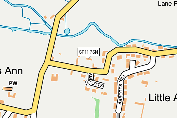 SP11 7SN map - OS OpenMap – Local (Ordnance Survey)