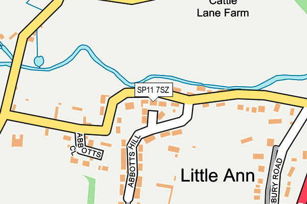 SP11 7SZ map - OS OpenMap – Local (Ordnance Survey)