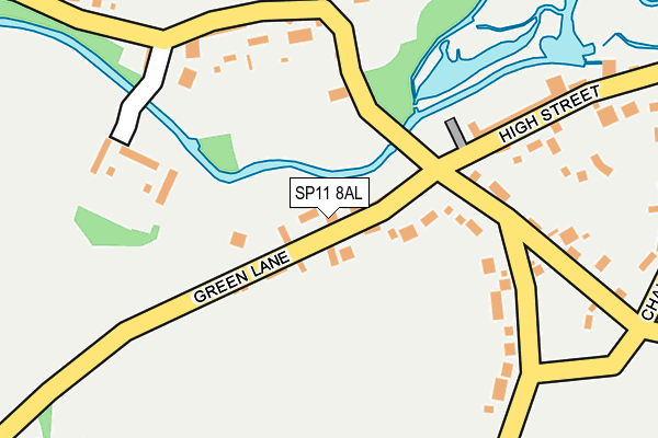 SP11 8AL map - OS OpenMap – Local (Ordnance Survey)