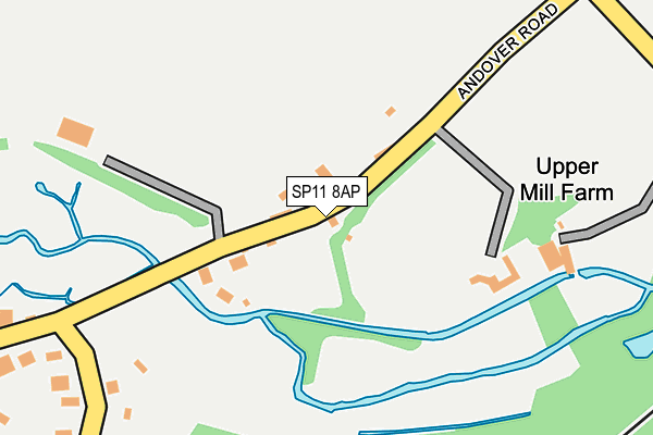 SP11 8AP map - OS OpenMap – Local (Ordnance Survey)