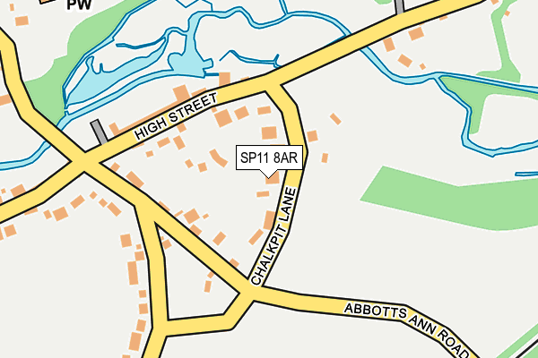 SP11 8AR map - OS OpenMap – Local (Ordnance Survey)