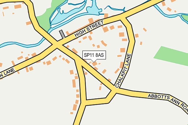 SP11 8AS map - OS OpenMap – Local (Ordnance Survey)
