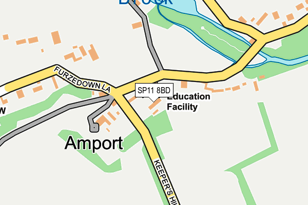 SP11 8BD map - OS OpenMap – Local (Ordnance Survey)