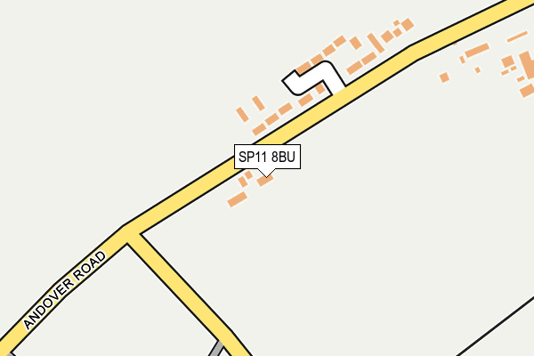SP11 8BU map - OS OpenMap – Local (Ordnance Survey)