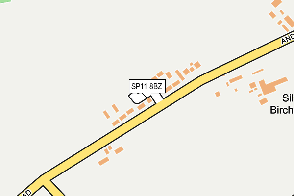 SP11 8BZ map - OS OpenMap – Local (Ordnance Survey)