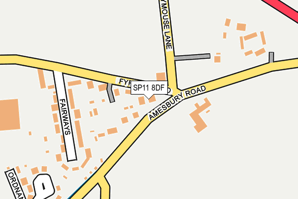 SP11 8DF map - OS OpenMap – Local (Ordnance Survey)