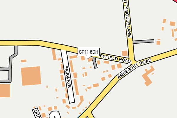 SP11 8DH map - OS OpenMap – Local (Ordnance Survey)