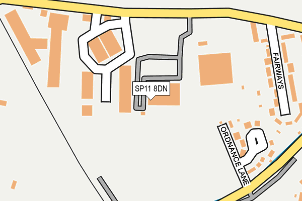 SP11 8DN map - OS OpenMap – Local (Ordnance Survey)