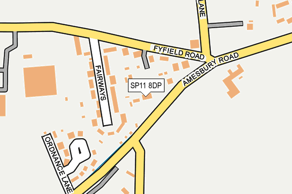 SP11 8DP map - OS OpenMap – Local (Ordnance Survey)