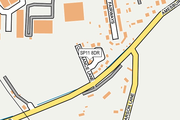 SP11 8DR map - OS OpenMap – Local (Ordnance Survey)