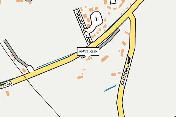 SP11 8DS map - OS OpenMap – Local (Ordnance Survey)