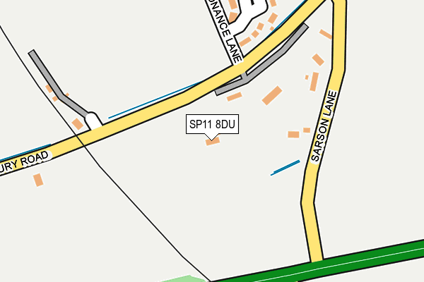 SP11 8DU map - OS OpenMap – Local (Ordnance Survey)