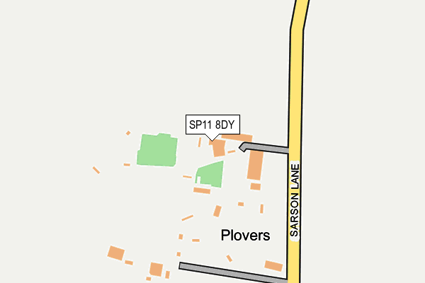 SP11 8DY map - OS OpenMap – Local (Ordnance Survey)