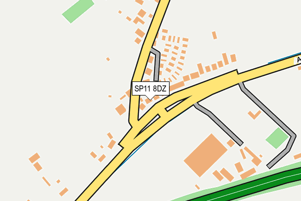 SP11 8DZ map - OS OpenMap – Local (Ordnance Survey)