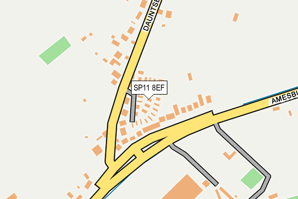 SP11 8EF map - OS OpenMap – Local (Ordnance Survey)