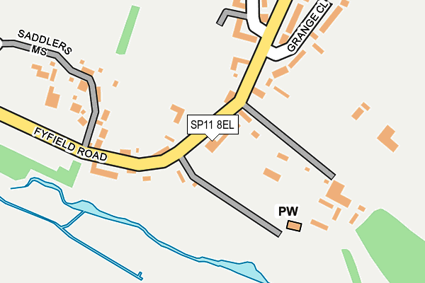 SP11 8EL map - OS OpenMap – Local (Ordnance Survey)