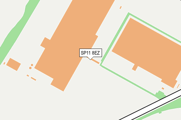 SP11 8EZ map - OS OpenMap – Local (Ordnance Survey)