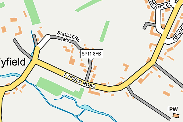 SP11 8FB map - OS OpenMap – Local (Ordnance Survey)