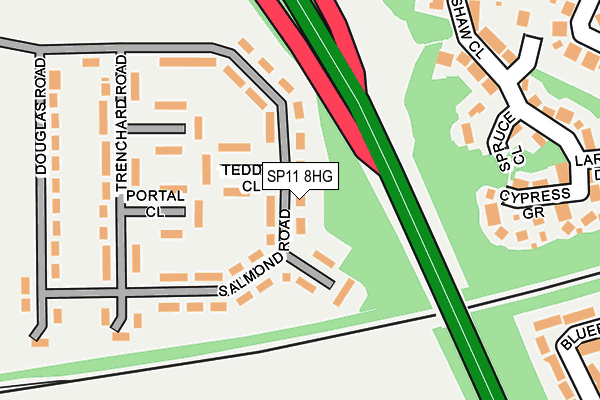SP11 8HG map - OS OpenMap – Local (Ordnance Survey)