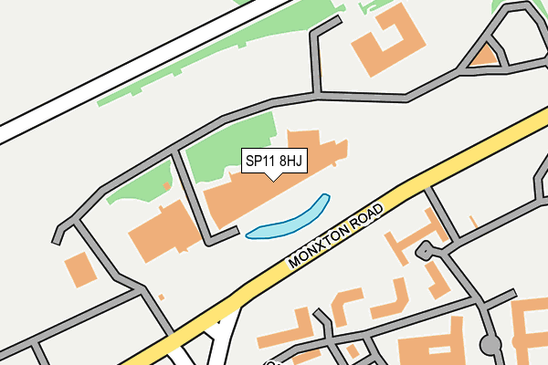 SP11 8HJ map - OS OpenMap – Local (Ordnance Survey)