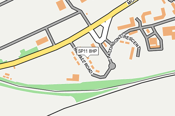 SP11 8HP map - OS OpenMap – Local (Ordnance Survey)