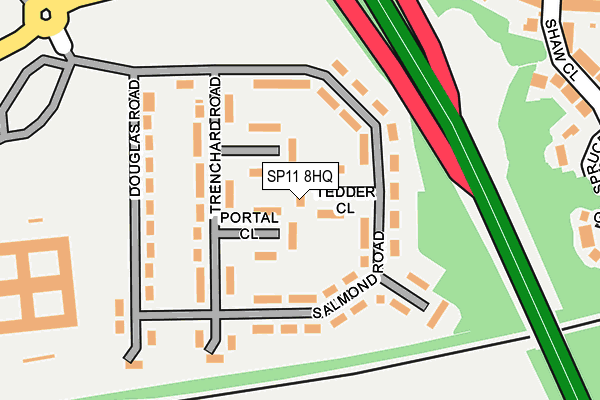 SP11 8HQ map - OS OpenMap – Local (Ordnance Survey)