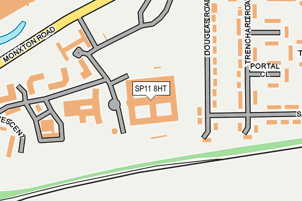 SP11 8HT map - OS OpenMap – Local (Ordnance Survey)
