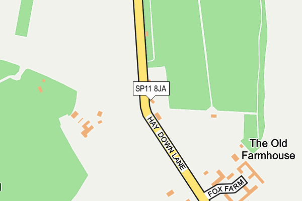 SP11 8JA map - OS OpenMap – Local (Ordnance Survey)