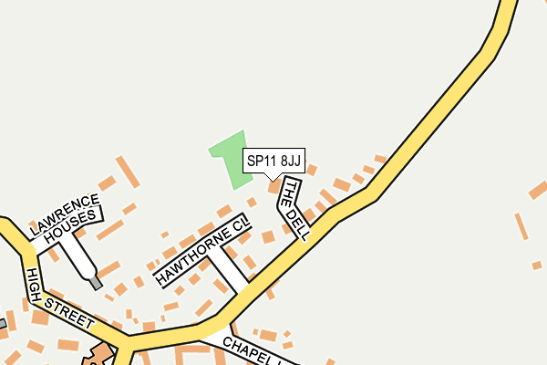 SP11 8JJ map - OS OpenMap – Local (Ordnance Survey)